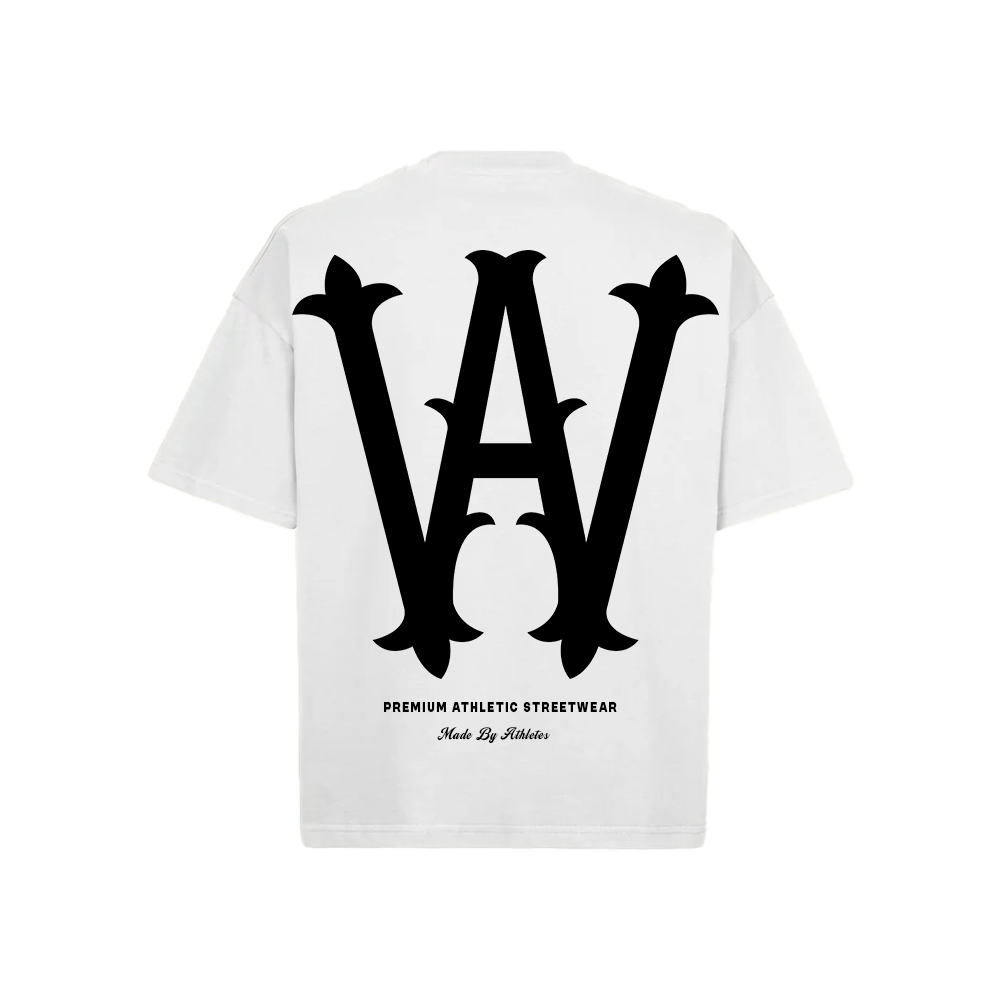 White AW T-Shirt – Athlete's World