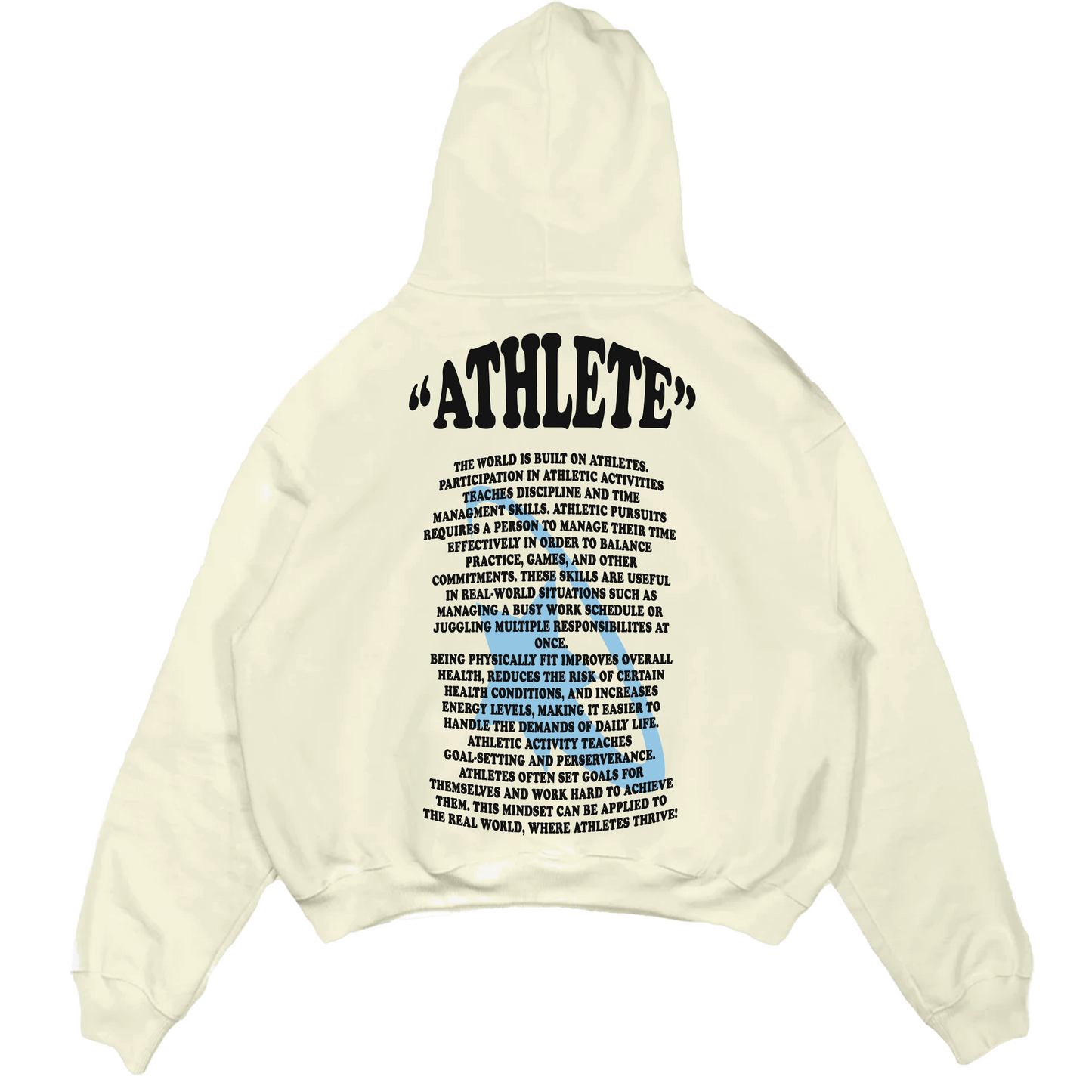 "Athlete" Crème Hoodie