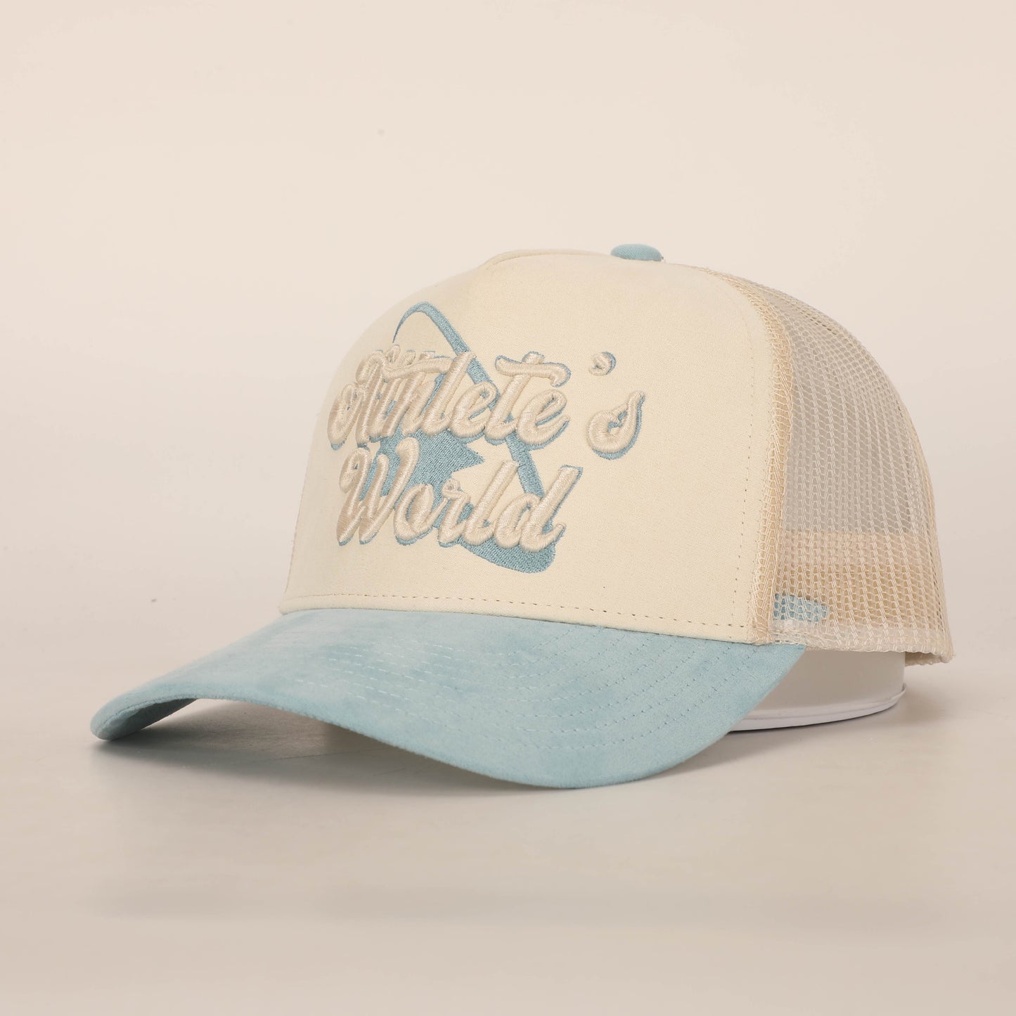 "Creme" Suede Trucker Hat (Pre-Order Only)