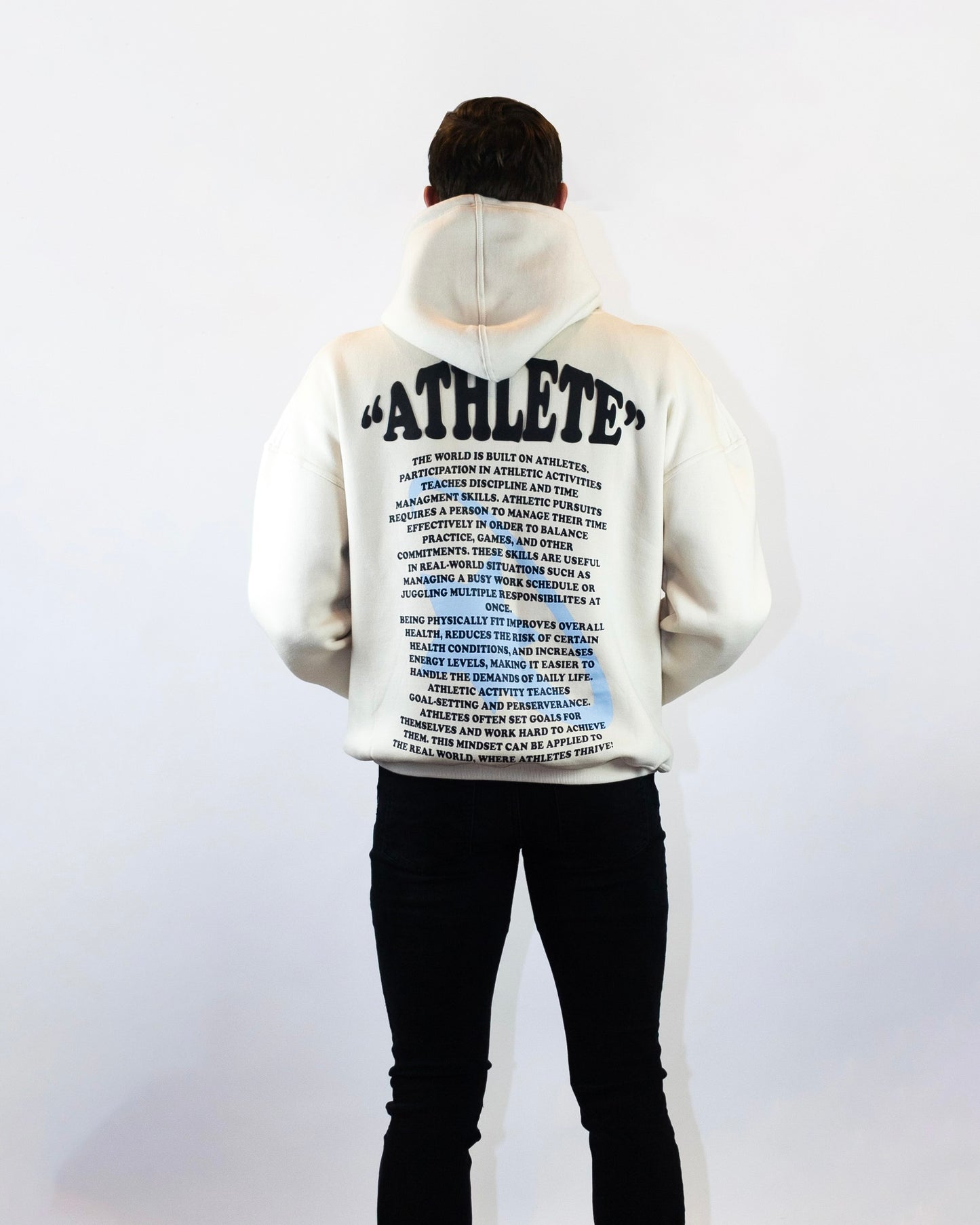 "Athlete" Crème Hoodie