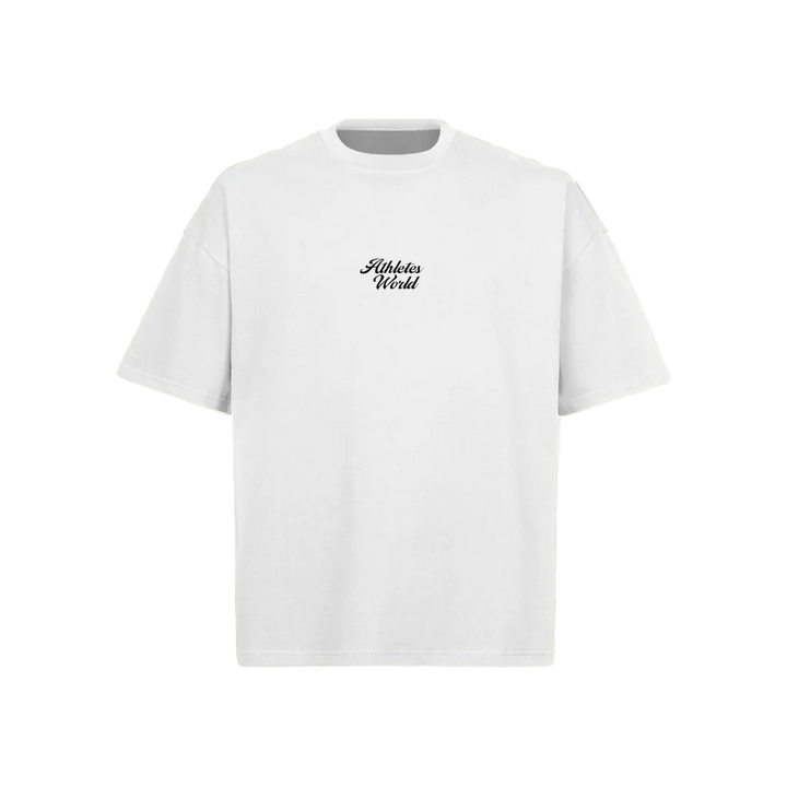 White AW T-Shirt – Athlete's World